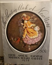 Vintage 1938 Ice Figure Skating Club of New York Program Madison Square Garden picture