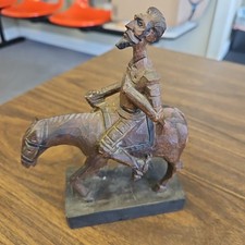 Vintage Ouro Artesania Don Quixote Wood Carving Spain Figurine 608-A 7