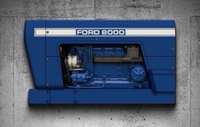 Wow Curved  Ford model 8000 Tractor Farm 3D Sign picture