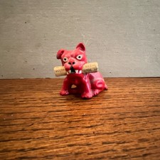 Vintage red cast iron bulldog pencil holder picture