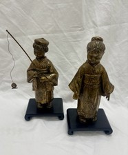 Edna Hibel OSuki & Tashio Bronze Sculpture Signed and Numbered 8/50 Boy  & Girl picture