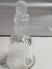 Goebel Frosted Glass Bell ~ Girl and Teddy Bear ~ 1981 ~ 6