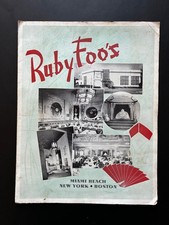 Vintage Ruby Foo's Menu COMPLETE SET with Rare Cocktail Insert Miami NY Boston picture