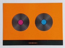 Kangol Shoes Laces Boomerang Postcard 2000 Abstract Footwear Ad picture