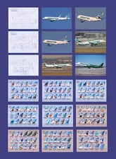 Frontier Airlines Trading Cards 9 Card Fleet Set (2 Sets) Airbus - 2.5