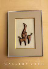 VTG HAGENAUER TEAK HORSE SCULPTURE WALL ART MID CENTURY ORIG MODERN DANISH EUC picture