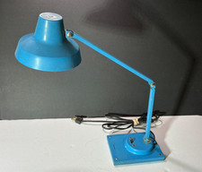 Rare Vtg 60s TENSOR IL 400 Articulating Desk Task Lamp MCM Blue Jay Monroe WORKS picture
