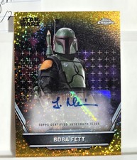 2025 TOPPS Hyperspace Boba Fett Temura Morrison Auto 37/50 Gold picture