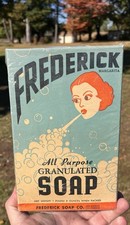 Vintage 1930s Frederick Household Soap Advertising Box Los Angeles Ca  picture