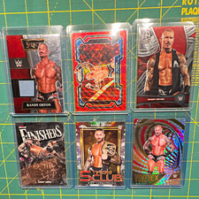 Randy Orton WWE Card Lot 14 Relic 30/99 Purple Red Wave Foil Finest Prizm picture