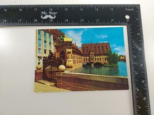 nurnberg Germany River Postcard Vintage picture