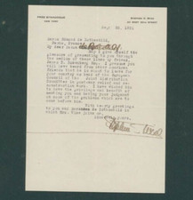 Letter Stephen Wise - Rabbi, NAACP Founder, FDR's Advisor, Zionist Leader 1931 picture