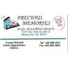 Connie Richards Carrie Higginbotham Precious Memories Woodinville Card SC9-B11 picture