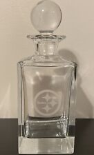 RARE Tiffany & Co Pittsburgh Steelers Logo Crystal Glass Decanter Barware Liquor picture