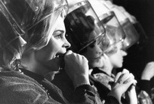 Miss Canada a Miss World contestant under the hairdryer Old Photo picture