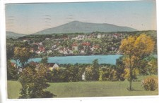 Mt. Monadnock from Toy Town Tavern - Winchendon, Ma. Postcard Hand Colored picture