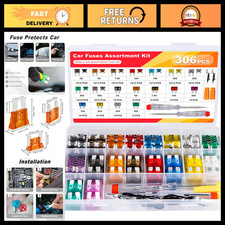 306 PCS Car Fuses Assortment Kit, Micro + Mini + Standard Blade Fuses Automotive picture
