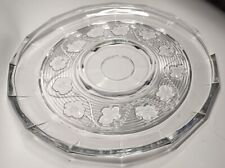 Anchor Hocking Avalon Round Clear Glass Serving Platter Relish Tray 12