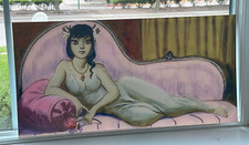 Panther Lady Haunted Mansion changing portrait lenticular Disney Disneyland D23 picture