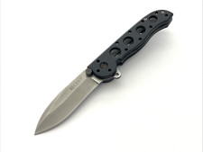 CRKT M21-02 Carson Flipper Folding Knife AUS-8 Gray Aluminum Handle picture