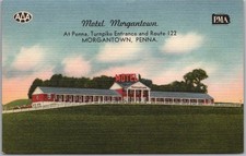 c1950s Morgantown, Pennsylvania Postcard 