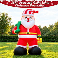 Extra Large 26FT Giant Inflatable Santa Claus Christmas Decorations with Blower picture