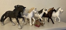 Lot of 5 Schleich Exclusive TWH Mustang Horse Saddle Blossom Shire Lipizzaner picture