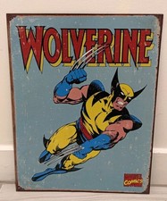 Marvel Wolverine Metal Tin Sign 12x16 Retro Comic Wall Art 2007 picture