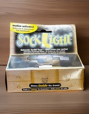 Sock Light Motion Activated Automatic On/Off Timer In Drawer Light NEW Vtg 1990s picture