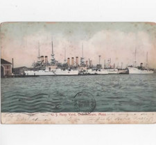 U.S. Navy Yard Charlestown Massachusetts 1906 postcard picture