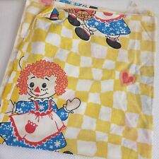 Vintage Raggedy Ann & Andy Flat Sheet Cutter Bobbs Merrill Crafting  picture