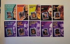 USPS Promo Classic Movie Monsters Saver Stampers Cards 1997 Set of 10 w/ STAMPS picture