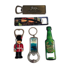 Lot of 5 Vintage Bottle Openers MGM NYC Irish Beer Royal Guard Smoky Mountains picture
