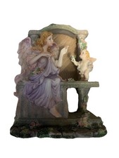 Vintage Musical Porcelain Angel And Child Plays Love Makes the World Go Round picture