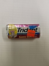 Trident Sugarless Bubble Gum, Vintage, Sealed Pack picture