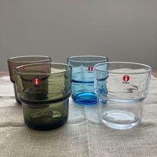Iittala Ote Glass Discontinued Set of 4 MINT picture
