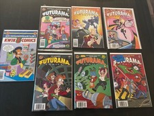 Bongo Futurama Comics 5, 42, 43, 49, 50, 53 And More With Black Light Posters &1 picture