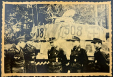 Original WW2 German Soldier Photo Panzer Tank Crew Uniform WWII Military Snapsho picture