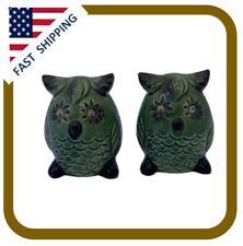 Vintage Pair Owl  S&P Salt and Pepper Shakers With 