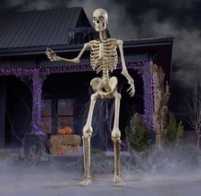 Giant Skeleton 12 FT Sized Skelly LifeEyes LCD Eyes Halloween Decoration Decor picture