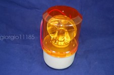 1pc  Bulb Revolving Warning light Φ80mm 90-130RPM Amber color 24V DC  IP45 picture