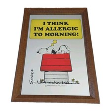 Vintage 70s Peanuts Snoopy Mirror -