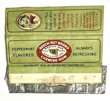 RARE 1916 BEECH-NUT PEPPERMINT CHEWING GUM WRAPPER- CANAJOHARIE, NY picture