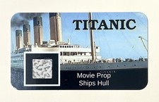 TITANIC 1997 Movie Prop. Ship Hull Piece Card w/ COA. Titanic Items Collection. picture