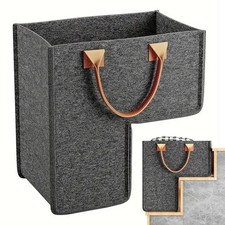 Stair Baskets For Wooden Stairs L-Shaped Stair Storage Organizer Staircase picture