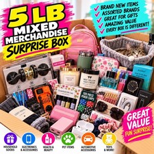 5 LB Mixed Merch Box $100+ Retail Value GUARANTEED Mixed New Items Surprise Lot picture