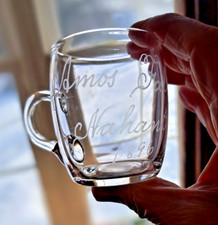 1896 AMOS FALLS, NAHANT MASS SOUVENIR HANDLED CUP, EX COND 3