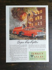 Vintage 1944 Timken Axles Print Ad Super Fire-Fighter Concept Fire Truck WWII picture