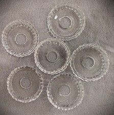 Set of 6 Baccarat Crystal Bobeches for Chandelier Canddelabar Signed picture