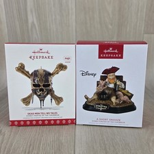 Hallmark Pirates Of The Caribbean Lot of 2 Keepsake Ornaments Magic Disney picture